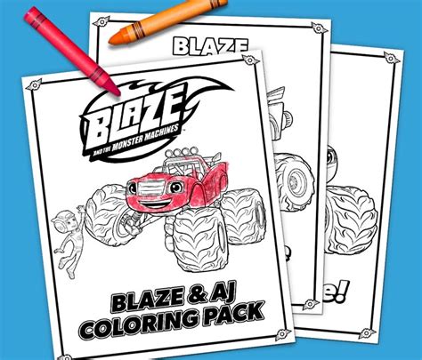 Blaze and AJ Coloring Pack | Nickelodeon Parents