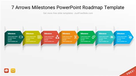 7 Arrows Milestones PowerPoint Template Free Download (11 Slides ...