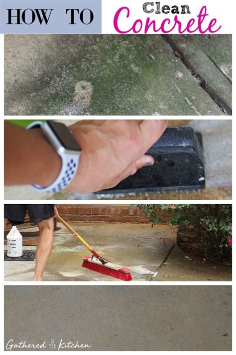 How To Clean Concrete | Clean concrete, Cleaning, Concrete