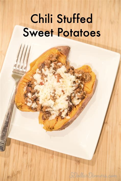 Recipe for Chili Stuffed Sweet Potatoes