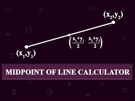 Midpoint of line Calculator