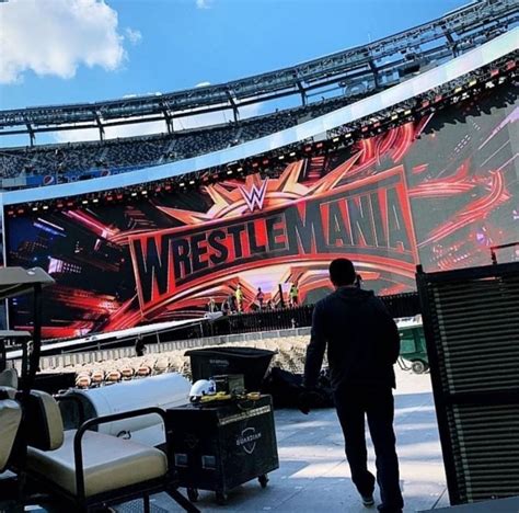 New Wrestlemania 35 stage pic : r/SquaredCircle