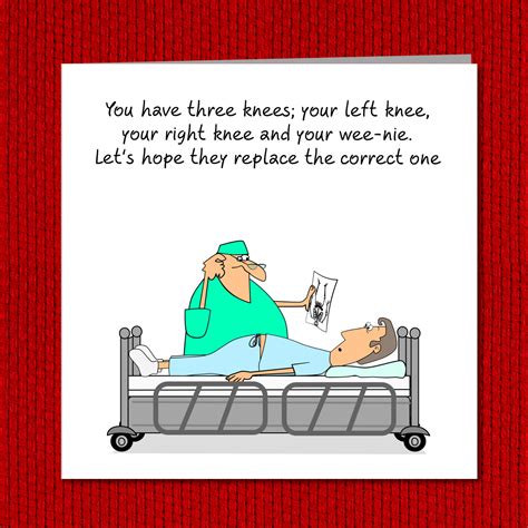 Funny Knee Replacement Surgery Card Get Well Soon Card - Etsy