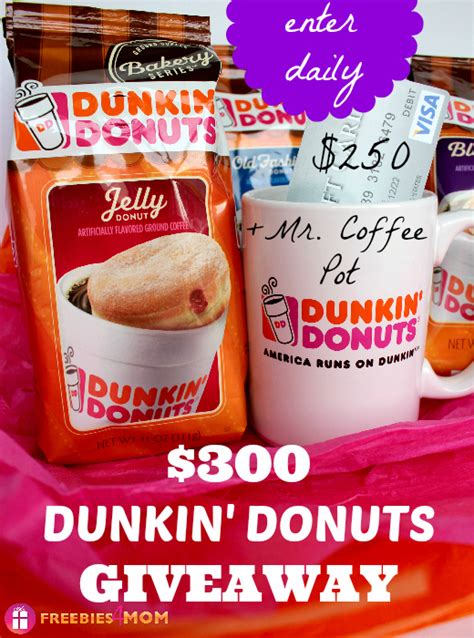 $300 Dunkin’ Donuts Bakery Series Coffee Giveaway