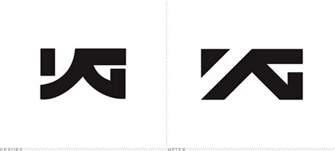 YG Entertainment Logo, Before and After | Korean logo, Entertainment logo, Record label