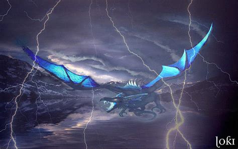 Storm Dragon Digital Art by Loki Gwyn