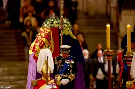 King Charles and his siblings hold final vigil for the Queen before ...