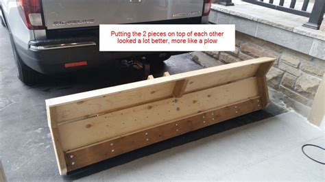 DIY Homemade Wooden Snow Plow (back hitch) on 2017 Honda Ridgeline – DIYable.com