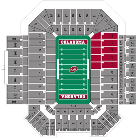 Ou Football Stadium Seating Chart | Brokeasshome.com