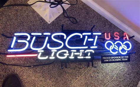 Busch Light USA Olympic Neon Sign Neon Light – DIY Neon Signs