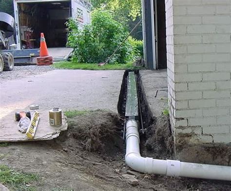 Trench Drain Drainage System | Drainage solutions, Yard drainage ...