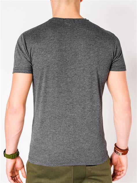 Men's printed t-shirt S986 - dark grey | MODONE wholesale - Clothing ...