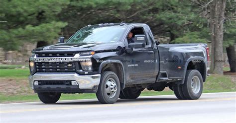 2020 Chevy Silverado HD Single Cab Dually Spied Fully Undisguised