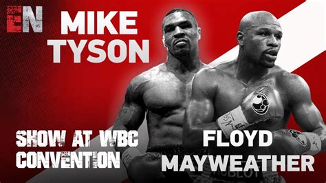 Floyd Mayweather and Mike Tyson Steal Show At WBC Convention - EsNews - YouTube