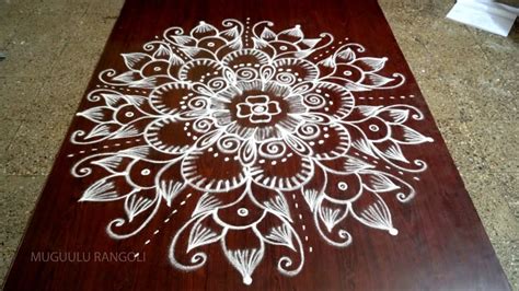 latest rangoli designs without dots big rangoli designs without dots muggulu without dots video ...