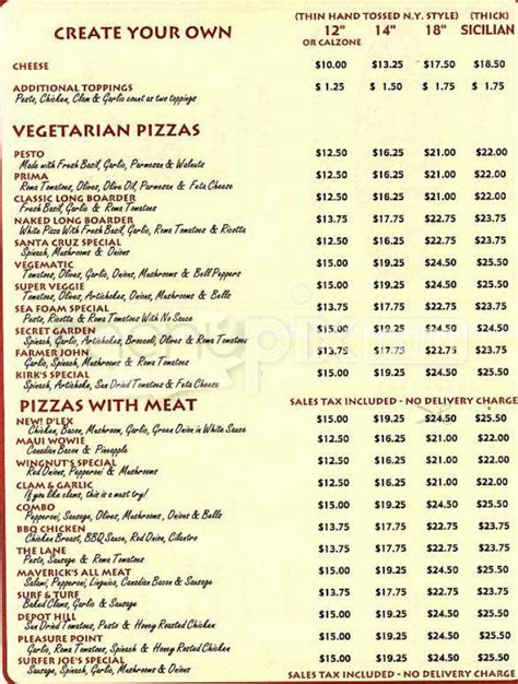 Online Menu of Pizza My Heart, San Ramon, CA