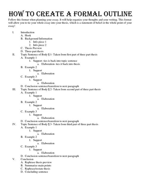 19 Sample Outline Worksheet / worksheeto.com