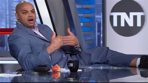 Charles Barkley kicked his Nikes up on the ‘NBA on TNT’ desk and ...