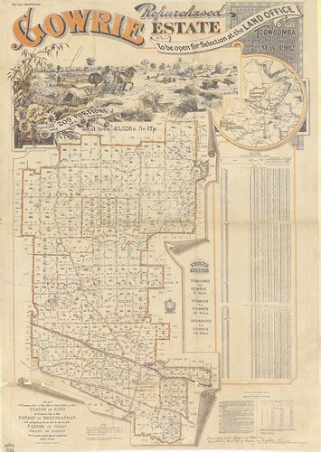 Gowrie Estate Map 1902 | "Surveyed into 209 portions (204 fa… | Flickr