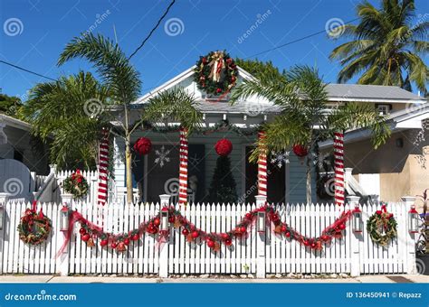 Decorated House in Key West Editorial Photo - Image of development ...