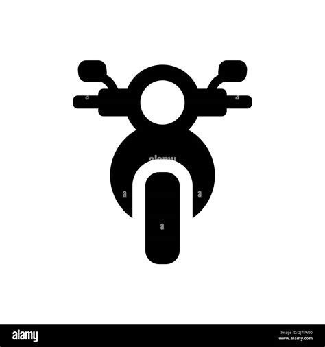 Motorcycle icon in flat style. Scooter symbol Stock Vector Image & Art - Alamy