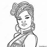 Rihanna In Glamorous Outfit Coloring Page  Pagescom sketch template