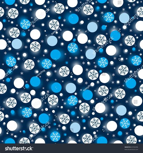 Blue Wrapping Paper With Snowflakes, Vector Illustration - 63556396 : Shutterstock