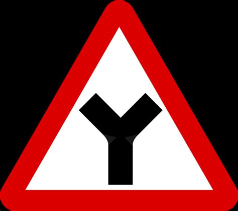 File:Singapore Road Signs - Warning Sign - Y-Junction.svg - Wikimedia ...