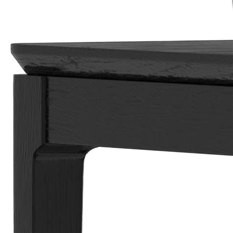 Solebay Vintage Black Wood Dining Table - World Market