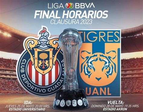 Lista la final de Clausura 2023: Chivas vs Tigres - Primero Editores