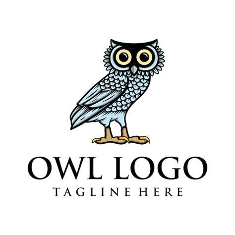 Premium Vector | Owl vector logo design OWL OF ATHENA