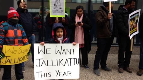 Jallikattu protest outside Indian consulate toronto, Canada - YouTube