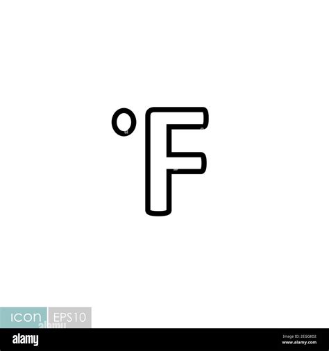 Fahrenheit degrees vector icon. Meteorology sign. Graph symbol for ...