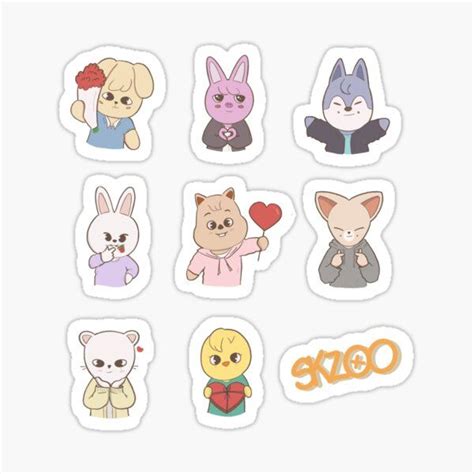 Stray Kids SKZOO - Valentines Ver. in 2021 | Kids zoo, Cute stickers, Kids stickers