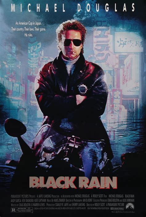 Black Rain (1989) (With images) | Black rain movie, Movie posters, Ridley scott movies