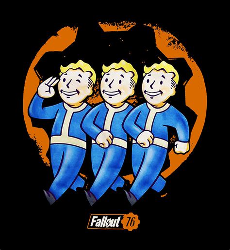 Fallout 76 Vault Boy Trio Digital Art by Alannah Dove - Pixels