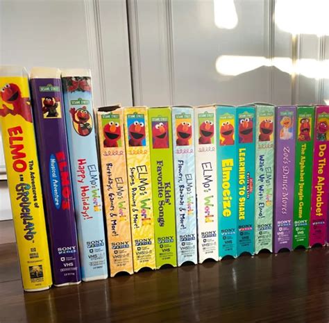 LOT OF 14 Vintage Sesame Street Elmo Children's VHS Tapes Elmo's World Kid's $33.84 - PicClick CA