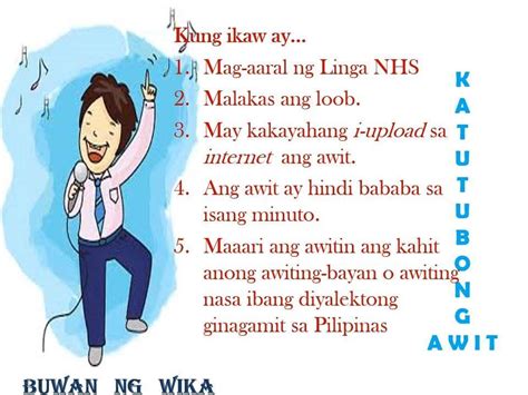 KATUTUBONG AWIT | para sa mga nagnanais lumahok sa patimpalak sa pag-awit ng mga katutubong ...