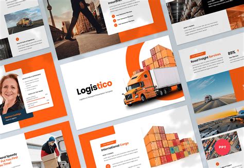 Logistics & Transport PowerPoint Presentation Template - Graphue