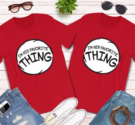 His and Her Favorite Thing Matching Shirts in 2020 | Matching couple ...