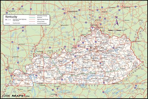 Kentucky Counties Map