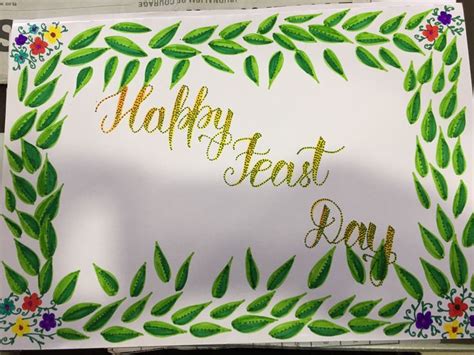 Feast day card for convent sisters. | Dots art, Cards, Brush calligraphy