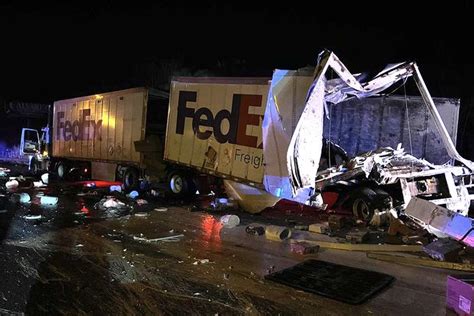 1 seriously injured in FedEx truck crash, paint spill in NW Indiana ...