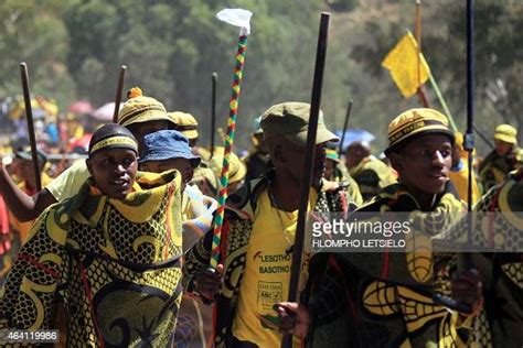 Singers of the traditional Basotho music dance during the last... News ...