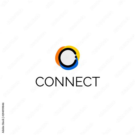 Logo design for people connection, teamwork, partnership. Stock Vector ...