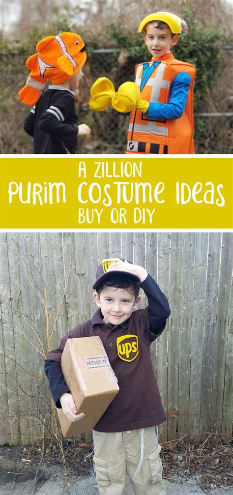 Costume Ideas for Purim - Jewish Moms & Crafters