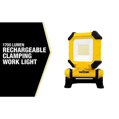 Yellow Jacket 1700 Lumens Rechargeable Clamping Work Light, Yellow ...