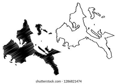 Philippine Map Black And White With Regions