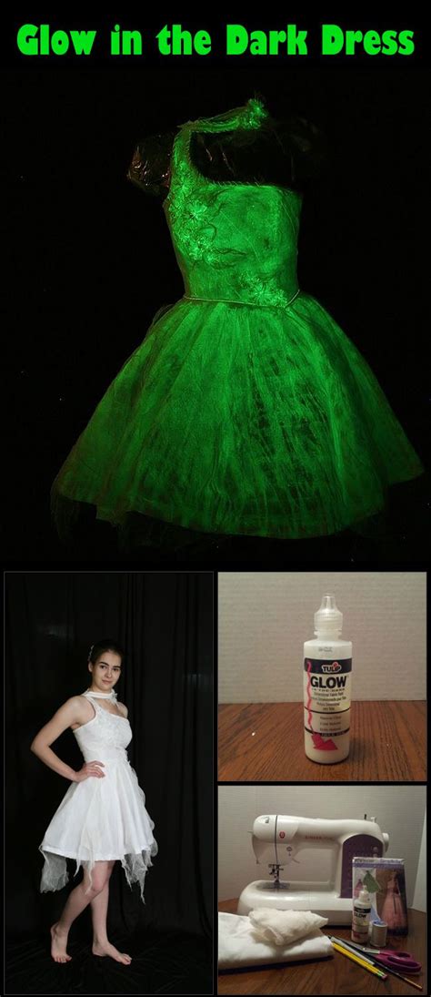 DIY: Glow in the Dark Dress. A perfect hostess dress for our Halloween Glow-In-The-Dark ...