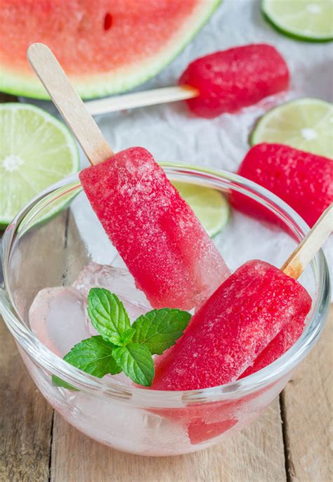 Healthy Homemade Watermelon Lime Frozen Popsicles Recipe – Melanie Cooks